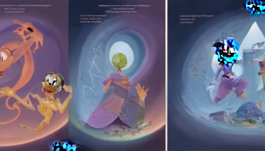 Image similar to the two complementary forces that make up all aspects and phenomena of life, by Disney Concept Artists