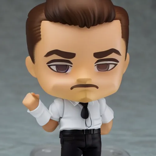 Prompt: leonardo dicaprio as nendoroid, kodak film