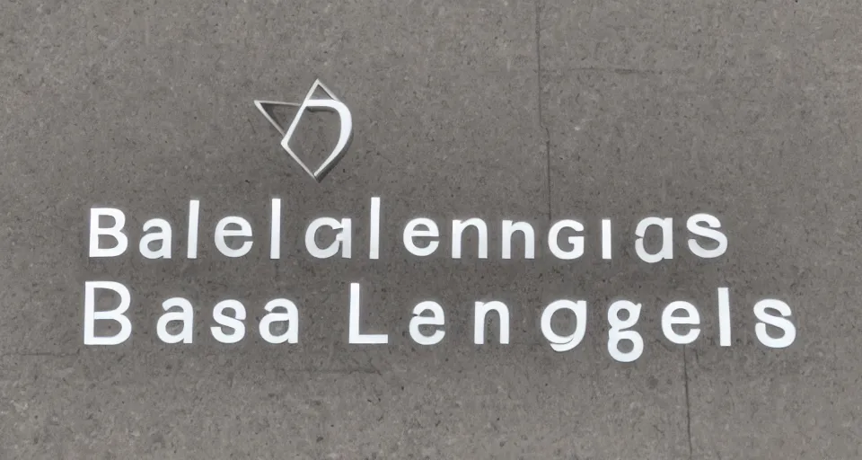 Image similar to text logo for Balenciaga