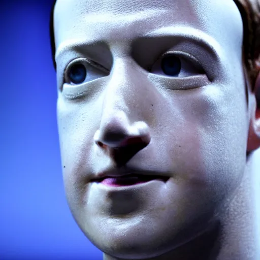 Image similar to mark zuckerberg as an artificial intelligence bot