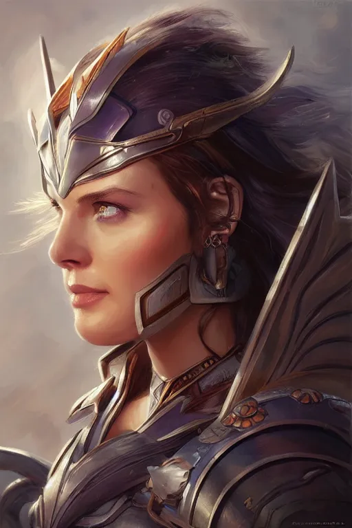 Image similar to amazon valkyrie athena, d & d, fantasy, portrait, highly detailed, headshot, digital painting, trending on artstation, concept art, sharp focus, illustration, art by artgerm and greg rutkowski and magali villeneuve