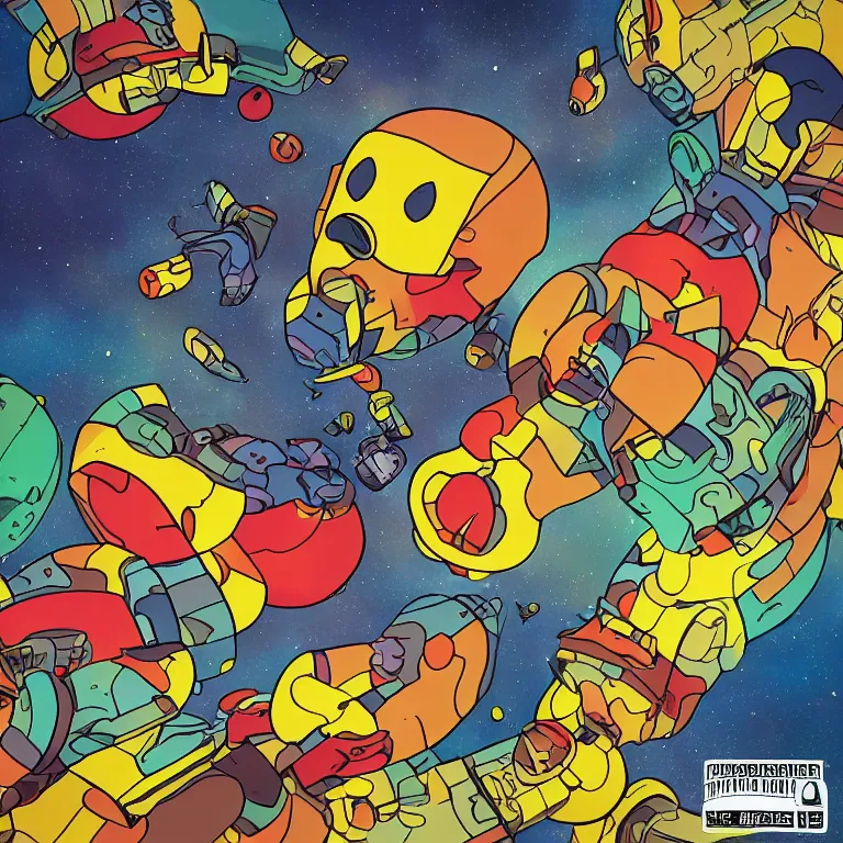 Prompt: magnetosphere rubber duck paradox, album cover, film, detailed, no text no watermark