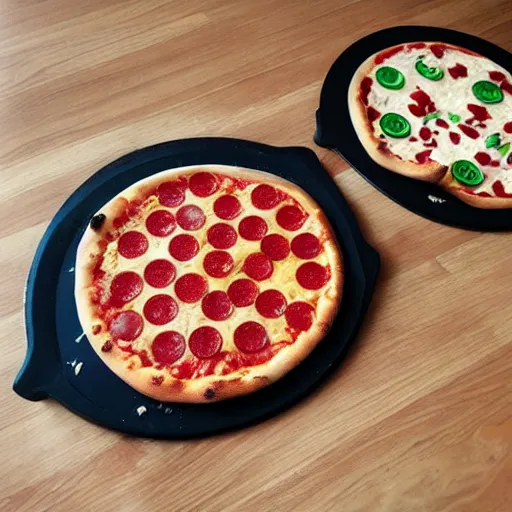 Image similar to pizza in style of starwars