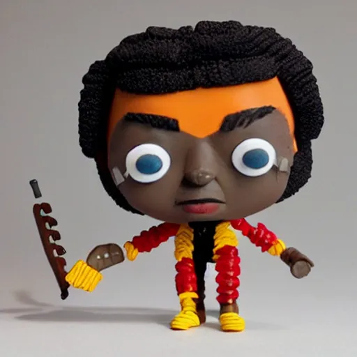 Image similar to maya angelou as kunta kinte, stop motion vinyl action figure, plastic, toy, butcher billy style