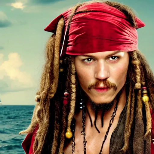 Prompt: Tom Holland in pirates in the Caribbean