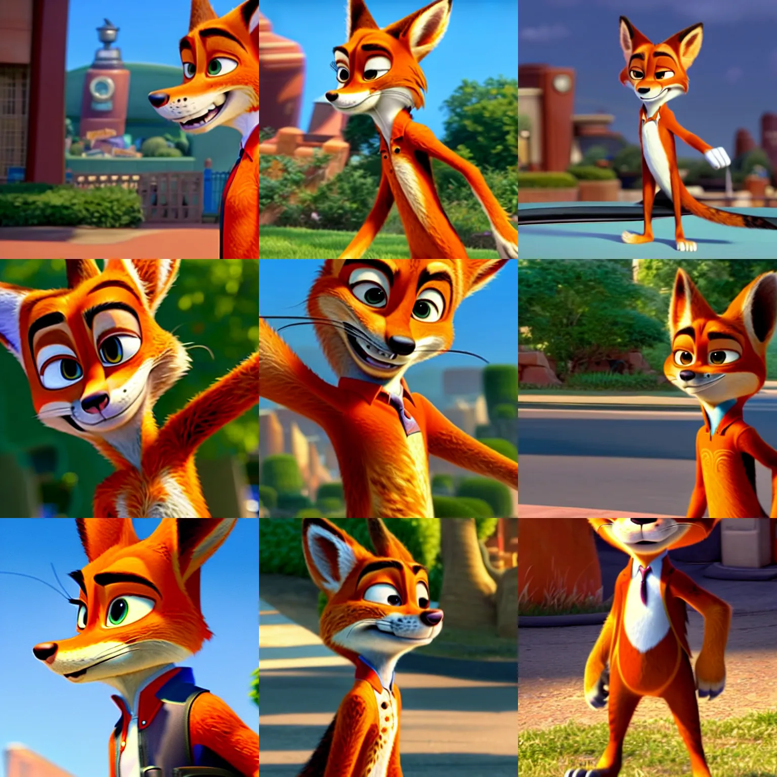 Prompt: Nick Wilde from Zootopia