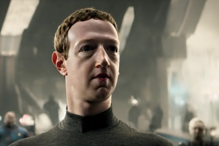 Image similar to film still of Mark Zuckerberg as Vision in Avengers Age of Ultron, 4k