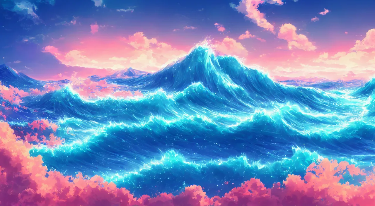 HD wallpaper: sea waves digital wallpaper, Anime, 5 Centimeters Per Second  | Wallpaper Flare
