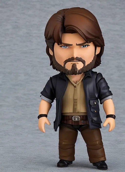 Image similar to kurt russel, a nendoroid of kurt russel figurine, john carpenters the thing, realistic face, detailed product photo