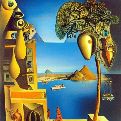 Image similar to rio de janeiro by salvador dali