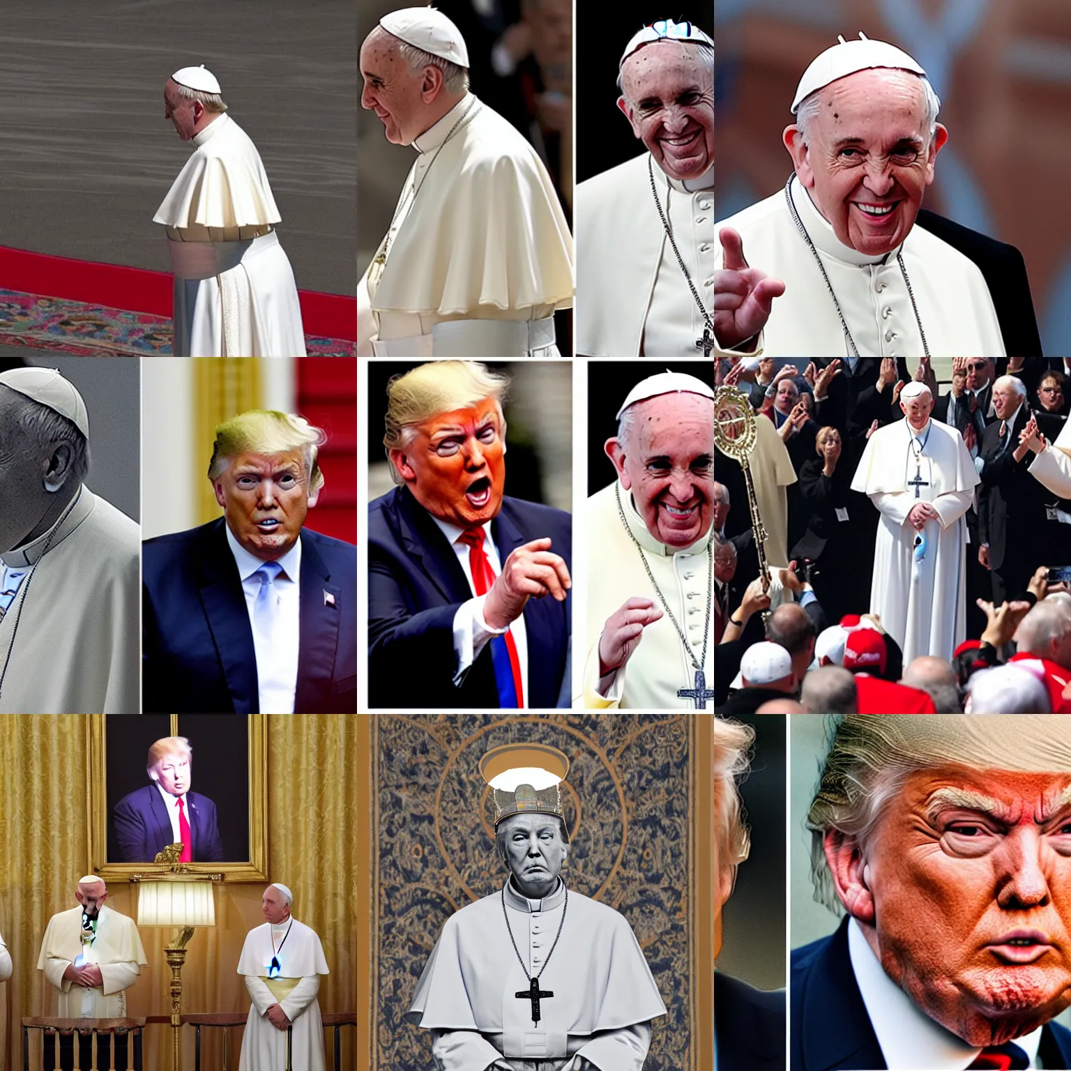 Prompt: donald trump as the pope