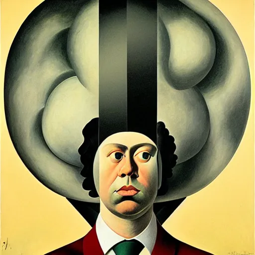 Image similar to figurative avant garde post - morden monumental dynamic portrait by magritte and hogarth, inspired by william blake and gaugin, illusion surreal art, highly conceptual figurative art, intricate detailed illustration, controversial poster art, polish poster art, geometrical drawings, no blur