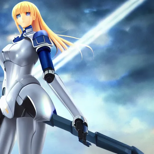 Prompt: beautiful and gorgeous full body image of saber from fate / stay night anime as a sci fi robot, high details, high resolution, noise filtered, artstation, 4 k, highly detailed, high quality, drawn by anime