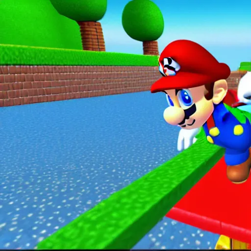 Image similar to super mario 64 screenshot