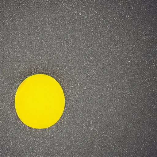 Image similar to pacman made of yellow snow, photography