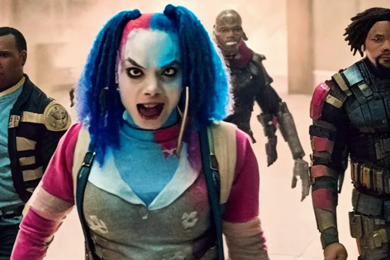 Image similar to yamiche alcindor in a still of the suicide squad ( 2 0 2 1 )