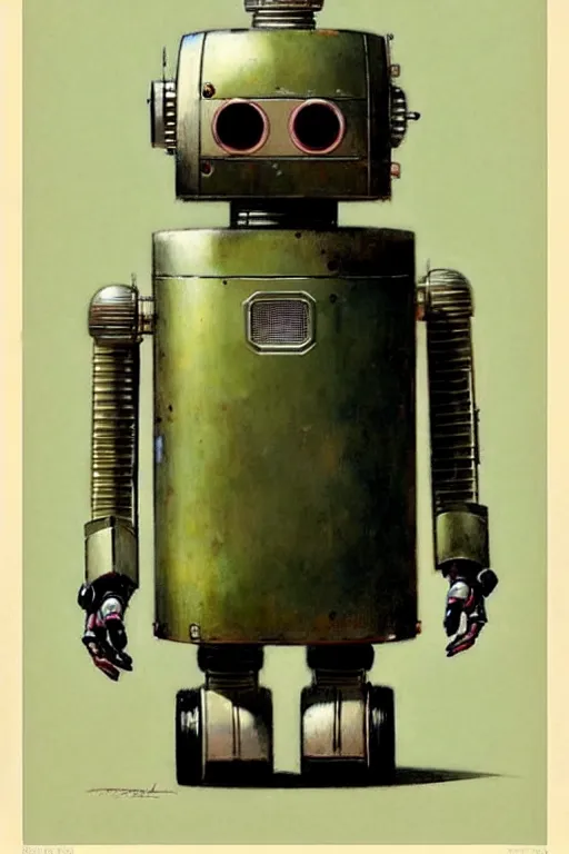 Prompt: ( ( ( ( ( 1 9 5 0 s retro future robot android. muted colors. ) ) ) ) ) by jean - baptiste monge, tom lovell!!!!!!!!!!!!!!!!!!!!!!!!!!!!!!