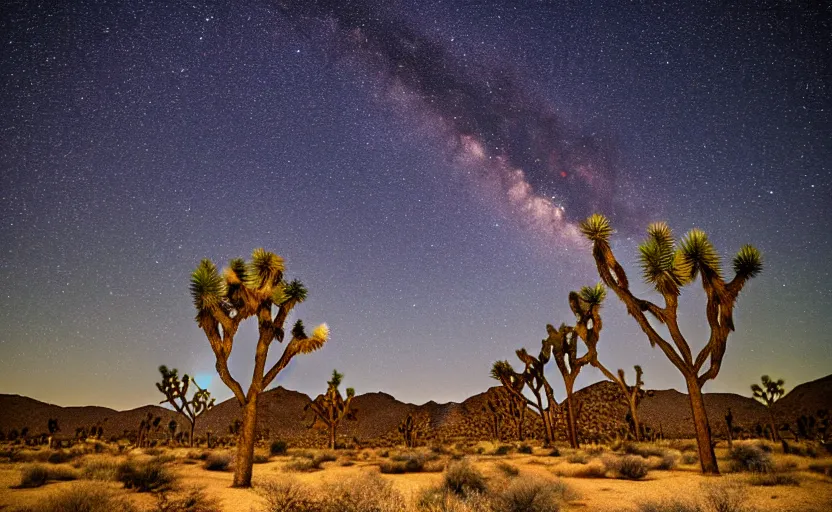 Image similar to joshua tree national park, night sky