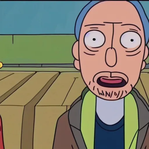 Image similar to Keanu reeves In Rick and Morty 4K detailed super realistic
