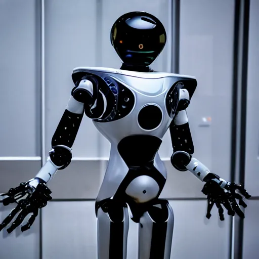 Prompt: photo of a futuristic robot