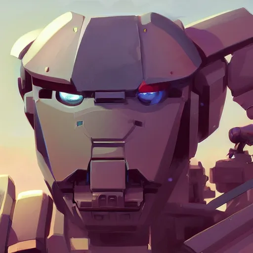 Image similar to face icon stylized minimalist mechwarrior, loftis, cory behance hd by jesper ejsing, by rhads, makoto shinkai and lois van baarle, ilya kuvshinov, rossdraws global illumination