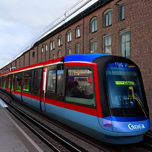 Image similar to tgv on the manchester tram network.