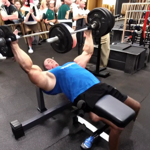 Image similar to joe biden bench pressing weights