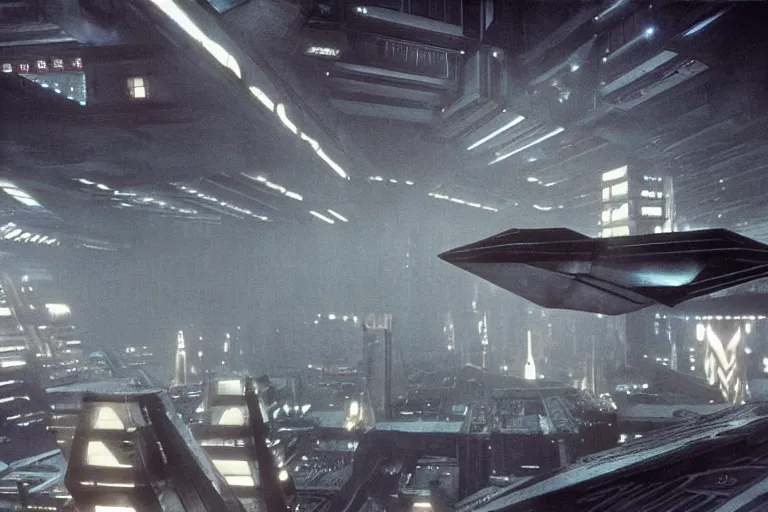 Image similar to Tyrell corporation pyramids, Blade runner, very detailed, photo-realistic, by Ridley Scott and Douglas Trumbull