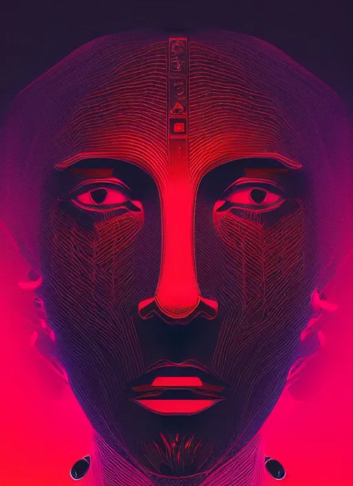 Image similar to black background with subtle red and purple design elements, mostly dark, statue of zeus, nekro, beeple, graphic design, collage art, thin lines, dark, glitch art, neo vaporwave, gritty, layout frame, square, trending on artstation