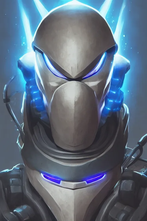 Image similar to epic mask helmet robot ninja portrait stylized as fornite style game design fanart by concept artist gervasio canda, behance hd by jesper ejsing, by rhads, makoto shinkai and lois van baarle, ilya kuvshinov, rossdraws global illumination radiating a glowing aura global illumination ray tracing hdr render in unreal engine 5