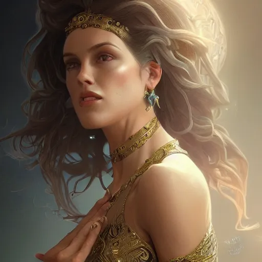 Image similar to full figure ultra realistic illustration, dominique jackson as floronic woman, intricate, elegant, highly detailed, digital painting, artstation, concept art, smooth, sharp focus, illustration, art by artgerm and greg rutkowski and alphonse mucha