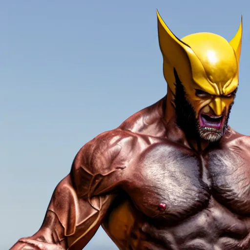 Image similar to Wolverine as a Greek statue 4k detail