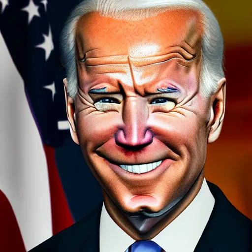 Image similar to joe biden on meth as seen in award winning animated pixar movie 4k octane render