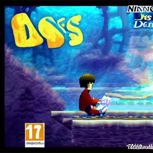 Image similar to nintendo ds in the abyss style if edward munk