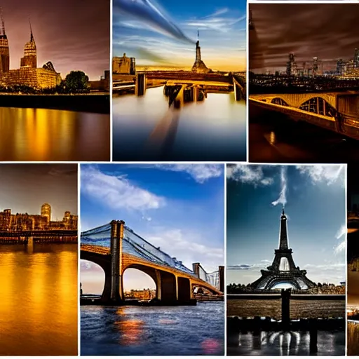 Image similar to new york london paris bern canberra. award winning photography.