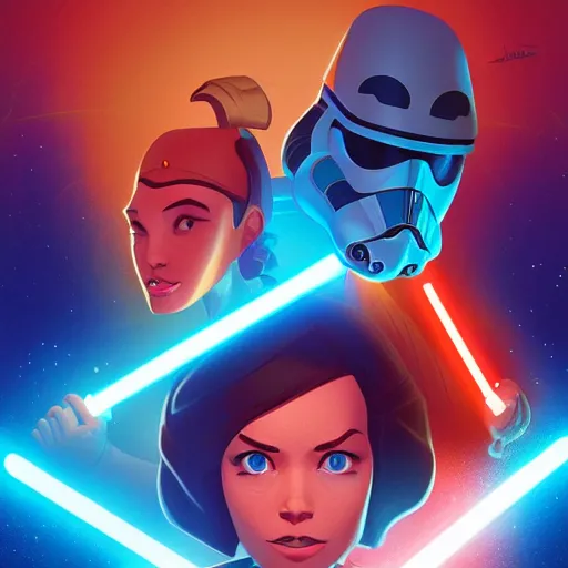 Image similar to face icon stylized minimalist star wars 1 9 7 7, loftis, cory behance hd by jesper ejsing, by rhads, makoto shinkai and lois van baarle, ilya kuvshinov, rossdraws global illumination