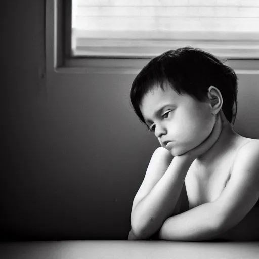 Prompt: color photograph, highly detailed visualisation of loneliness, natural light, film grain, soft vignette, sigma 85mm f/1.4 1/10 sec shutter, film still promotional image, World Press Photo awarded, IMAX 70mm footage