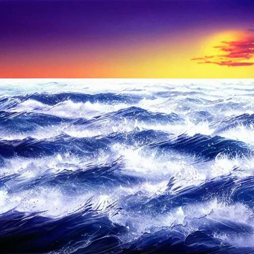 Prompt: the great white sea, stunning hd artwork