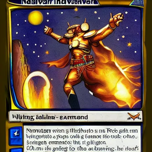 Image similar to navigator the cosmic warrior