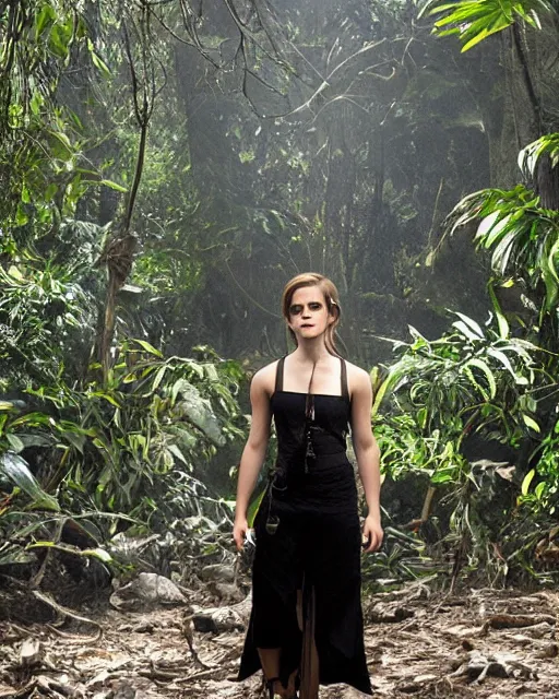 Image similar to Emma Watson in The Jungle of Lightning