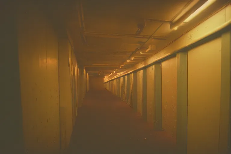 Image similar to the roller coaster backrooms, cinematic shot, cinestill 800 t