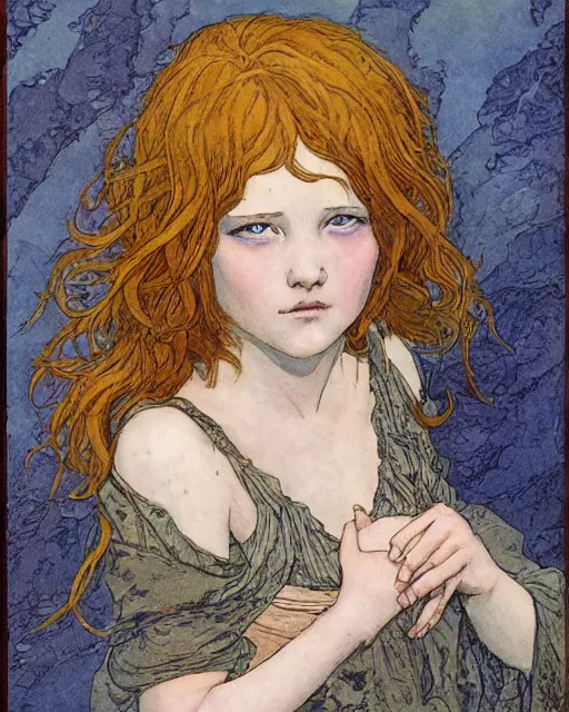 Image similar to http://www.rleveille.com/uploads/8/3/1/7/8317777/682548_orig.jpg girl painted by Rebecca guay