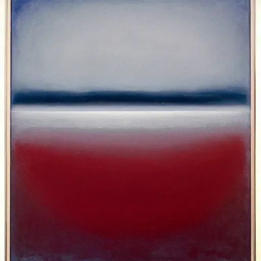 Image similar to the abstract painting'arctic void ', by caspar david friedrich!!!, by rothko!!!