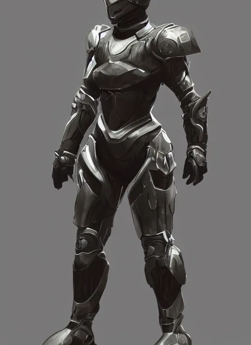 CG science fiction warrior woman wearing futuristic armour Stock