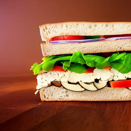 Image similar to tofu sandwich with led light inside, studio photo, amazing light