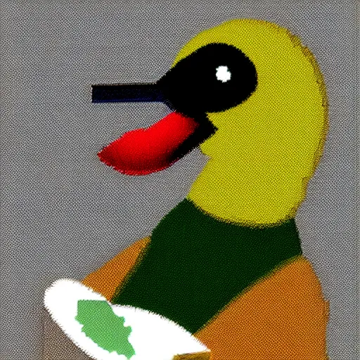 Prompt: duck, smoking a joint, photo, joint in mouth, duck smoking