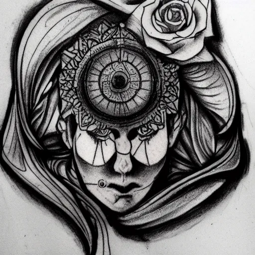 Image similar to Ignorant tattoo sketch