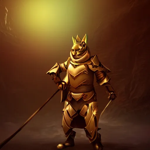 Image similar to cat paladin epic digital art, shrouded in darkness 4 k