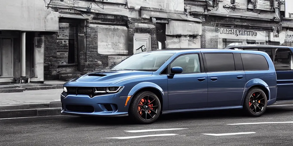 Prompt: “Dodge Hellcat Minivan”