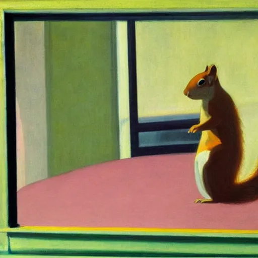 Image similar to Squirrel by Edward Hopper